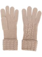 N.peal Cable-knit Gloves - Nude & Neutrals