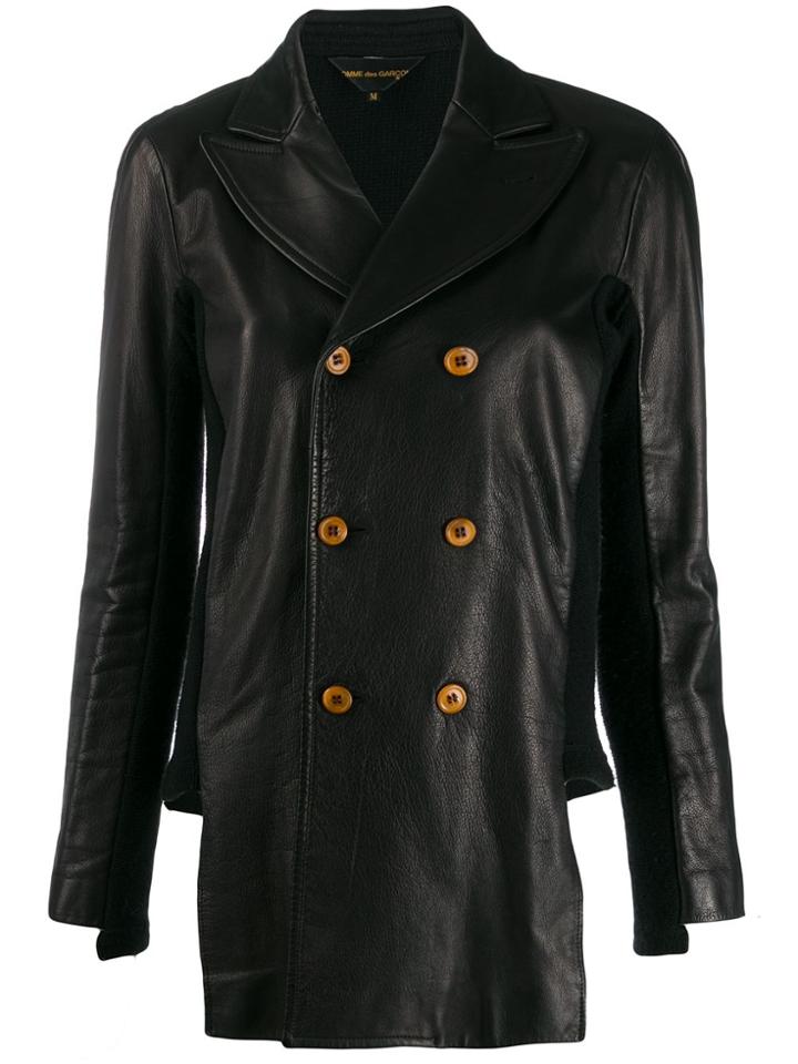 Comme Des Garçons Pre-owned 1990s Patched Contrasting Back Jacket -