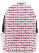 Plein Sport Allover Logo Print Backpack - White