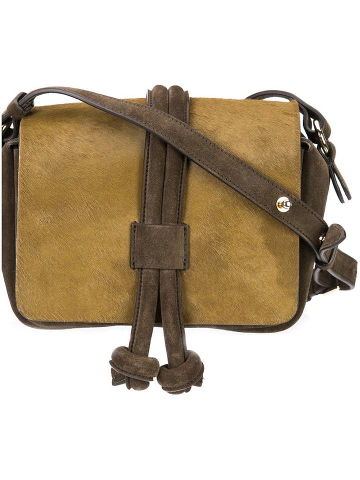 Isabel Marant Bliss Shoulder Bag, Women's, Nude/neutrals, Suede/calf Hair
