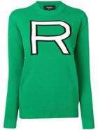 Rochas Oversize R Sweater - Green