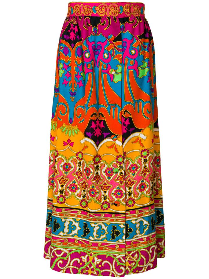 William Vintage Saks 5th Avenue Print Skirt - Multicolour