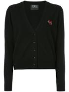Markus Lupfer Embroidered Heart Detail Cardigan - Black