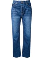 Le Ciel Bleu Straight Leg Jeans, Women's, Size: 34, Blue, Cotton