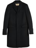 Burberry Wool Cashmere Tailored Coat - Black