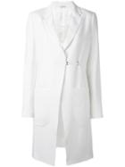 La Perla 'leisuring' Couture-cut Coat, Women's, Size: 44, White, Acetate/silk/viscose