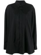 Maison Margiela Oversized Button Down Shirt - Black