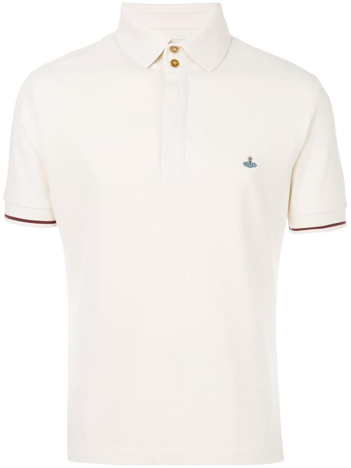 Vivienne Westwood - Logo Polo Shirt - Men - Cotton - S, Nude/neutrals, Cotton