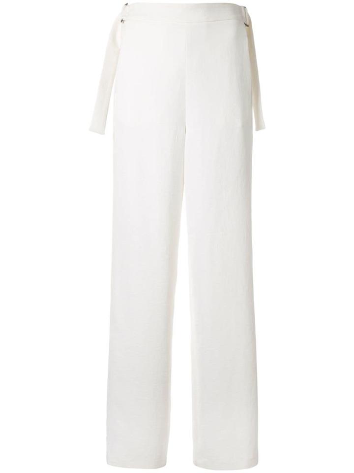 Dion Lee Corrugated Pleat Trousers - White