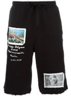 Blood Brother Multi Patch Detail Track Shorts - Black