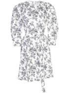 Jason Wu Floral Pattern Midi Dress - White
