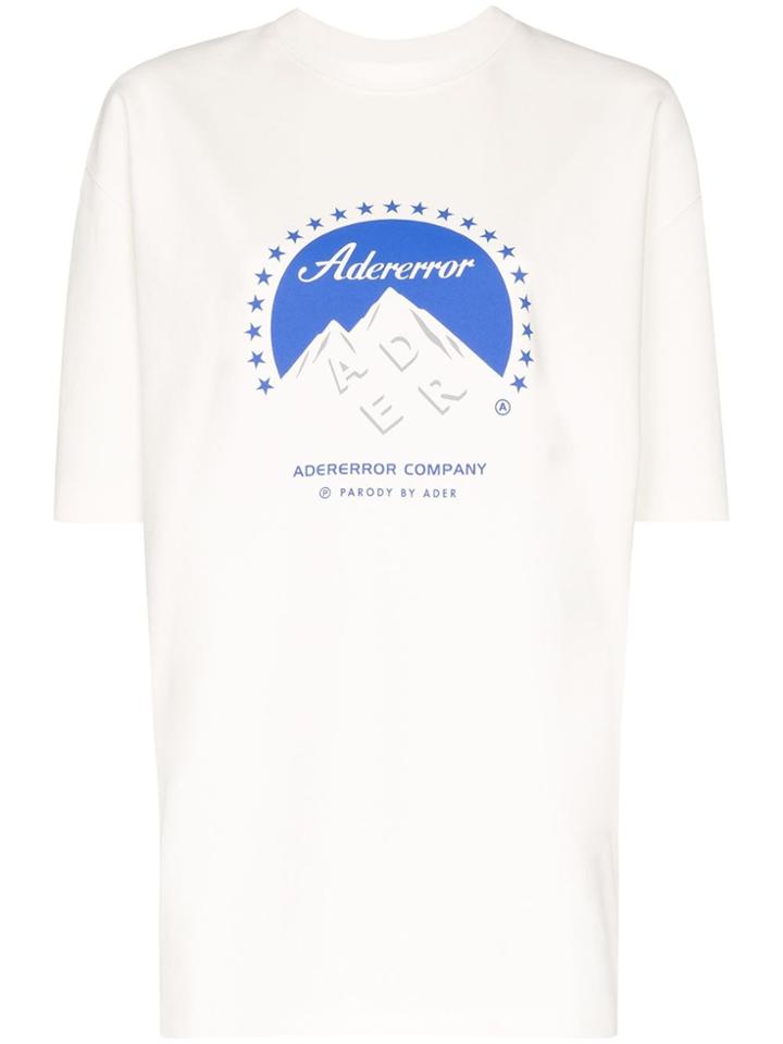 Ader Error Ader Error Cn Ss Top Tee W Frnt Log Os - White