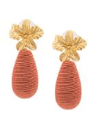 Lizzie Fortunato Jewels Flower Post Earrings - Orange