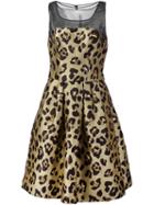 Carolina Herrera Cheetah Cocktail Dress