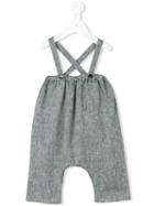 Violeta E Federico - Suspender Shorts - Kids - Linen/flax - 18 Mth, Grey