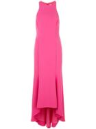 Halston Heritage Asymmetric Hem Midi Dress - Pink