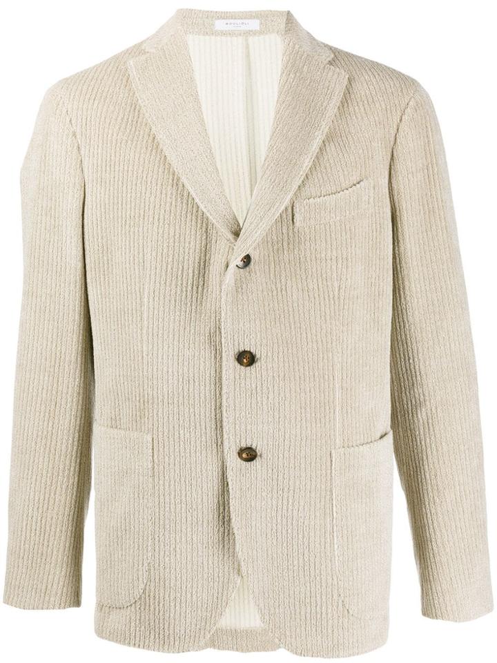 Boglioli Corduroy Single Breasted Blazer - Neutrals