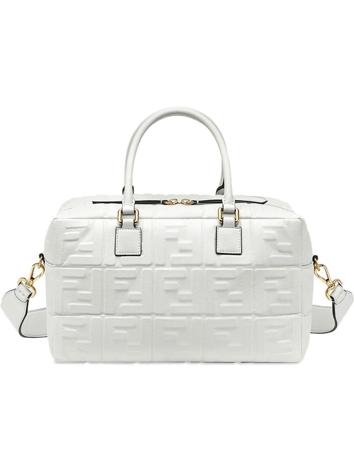 Fendi Boston Small Tote Bag - White