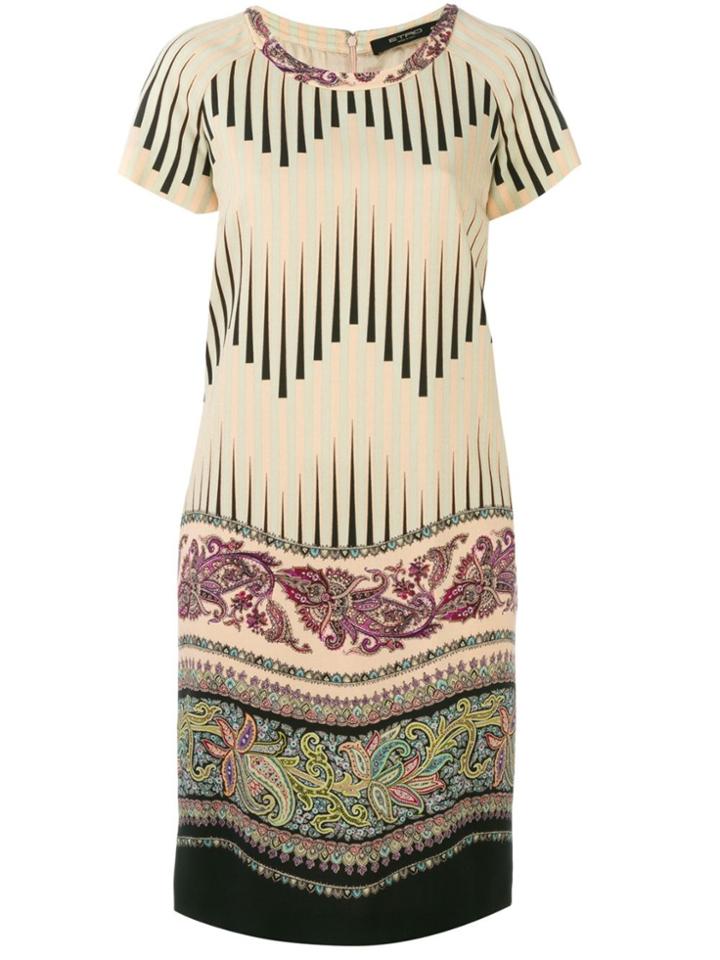 Etro Arabesque Print Shift Dress - Multicolour