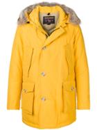 Woolrich Hooded Coat - Yellow & Orange