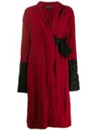 Romeo Gigli Pre-owned 1990's Side-tied Midi Coat - Red