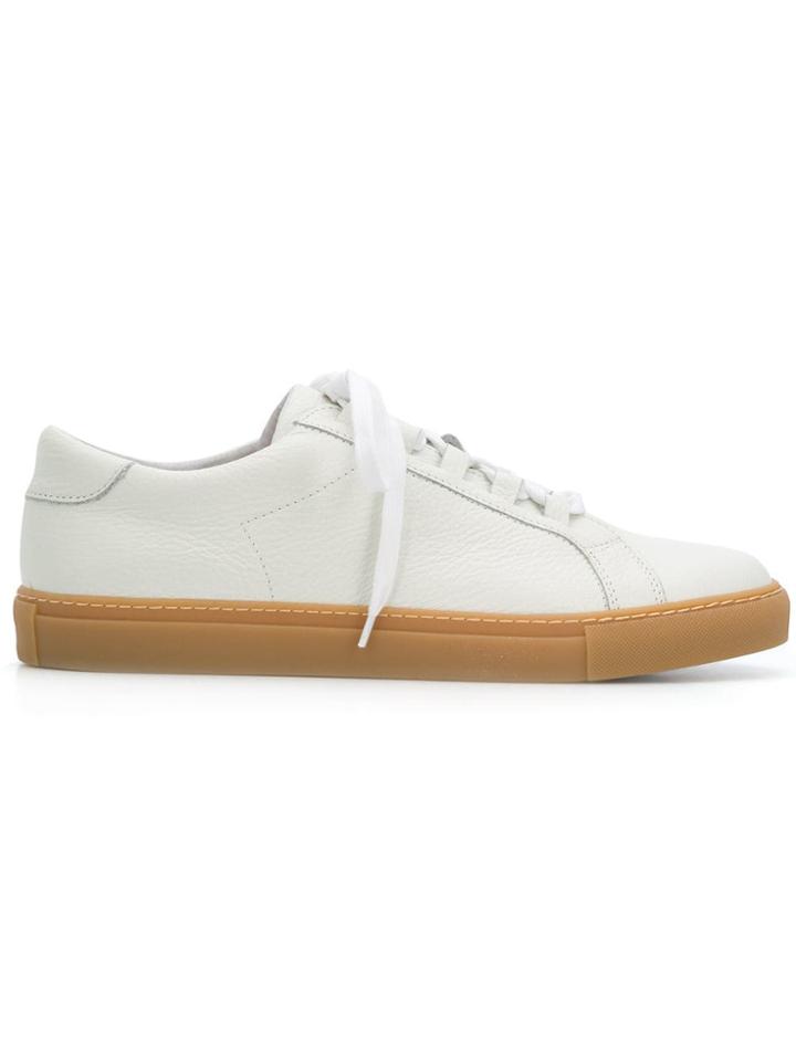 Eleventy Classic Lace Up Sneakers - White