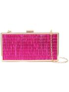 Christian Siriano Ribbed Boxy Clutch - Pink