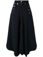 Chloé - Nautical Sailor Volume Trousers - Women - Acetate/viscose - 34, Women's, Blue, Acetate/viscose