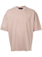 Halfman - Dropped Shoulder T-shirt - Men - Cotton - L, Nude/neutrals, Cotton
