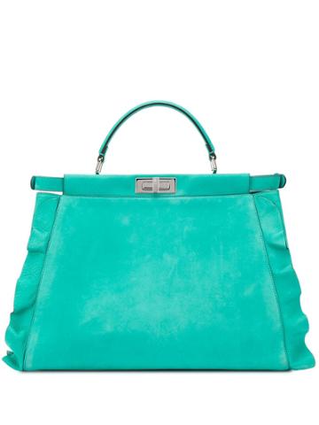 Fendi Pre-owned 2016 Peekaboo Tote - Green