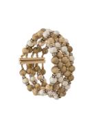 Christian Dior Pre-owned 1990's Pearl And Crystal Embellished Bracelet