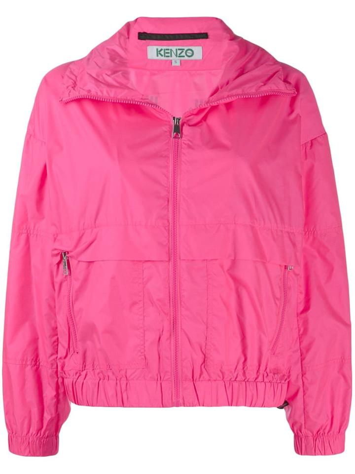 Kenzo Logo Print Windbreaker - Pink