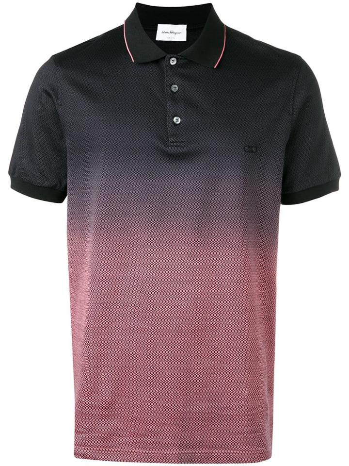 Salvatore Ferragamo Gancio Embroidered Polo Shirt - Blue