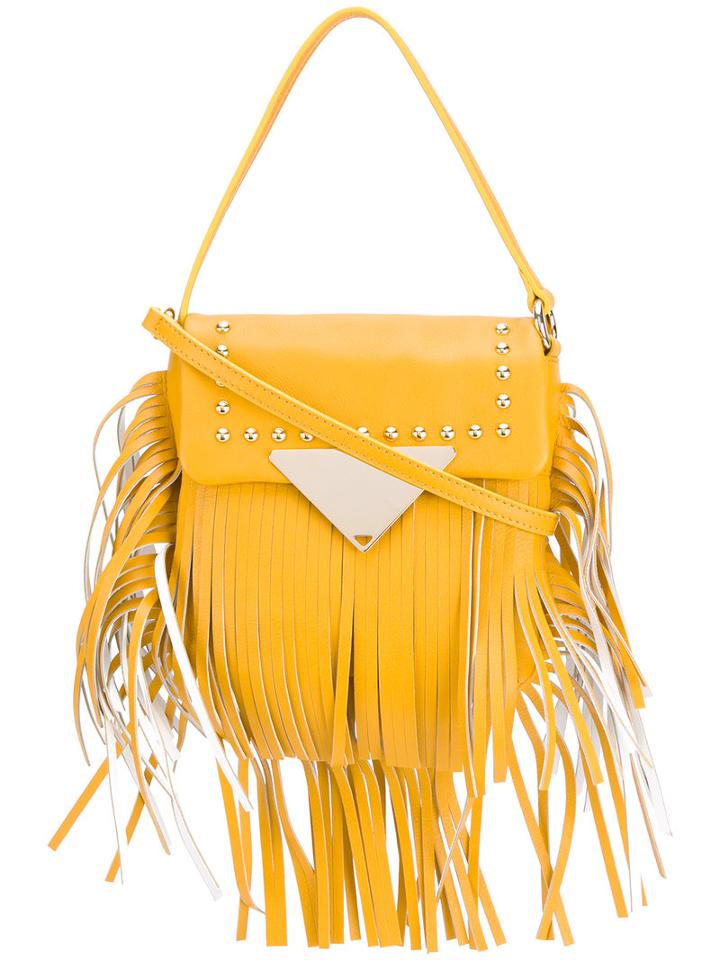 Sara Battaglia Cutie Crossbody Bag, Women's, Yellow/orange, Calf Leather/polyester