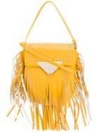 Sara Battaglia Cutie Crossbody Bag, Women's, Yellow/orange, Calf Leather/polyester