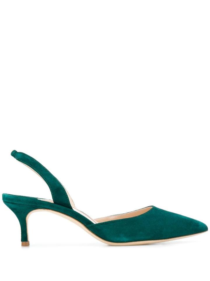 Manolo Blahnik Carolyne 50 Pumps - Green