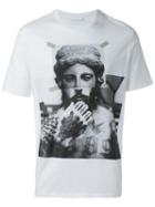 Neil Barrett Statue Print T-shirt, Men's, Size: Xxs, White, Cotton
