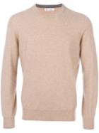 Brunello Cucinelli - Crew Neck Sweater - Men - Cashmere - 52, Nude/neutrals, Cashmere