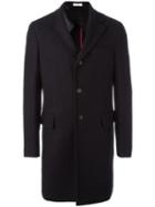 Boglioli Classic Mid Coat, Men's, Size: 50, Black, Polyamide/acetate/cupro/wool