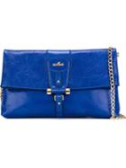 Hogan Flap Shoulder Bag, Women's, Blue, Leather