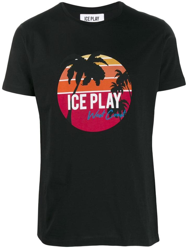 Iceberg Logo Motif T-shirt - White