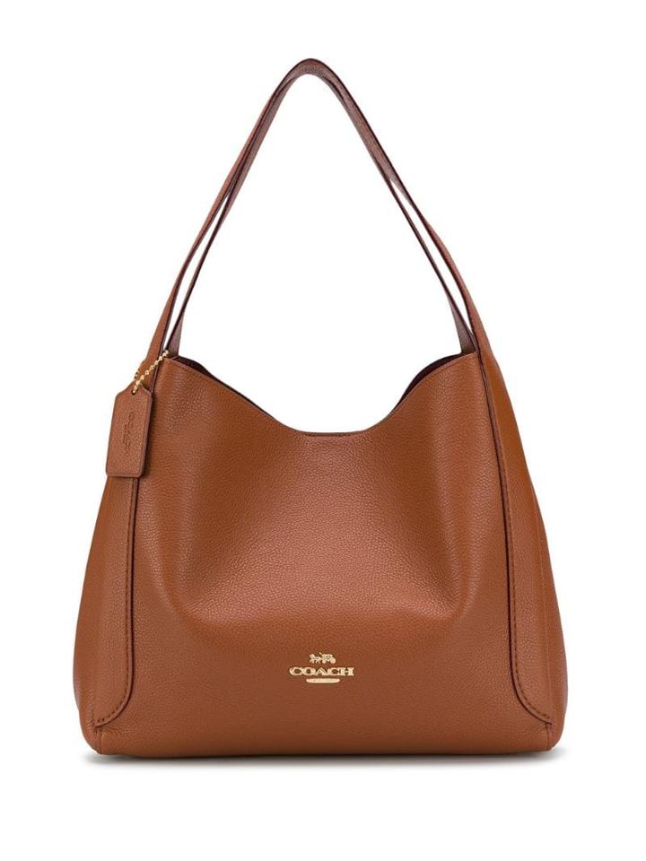 Coach Polished Pebble Hobo - Brown
