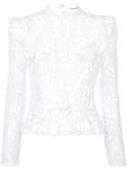 Reformation Tristan Lace Top - White
