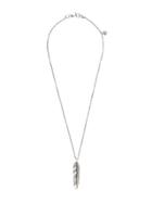 John Varvatos Feather Pendant Necklace - Silver