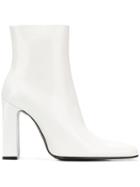 Balenciaga Pointed Ankle Boots - White