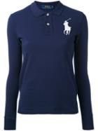 Polo Ralph Lauren - Large Logo Polo Shirt - Women - Cotton - M, Blue, Cotton