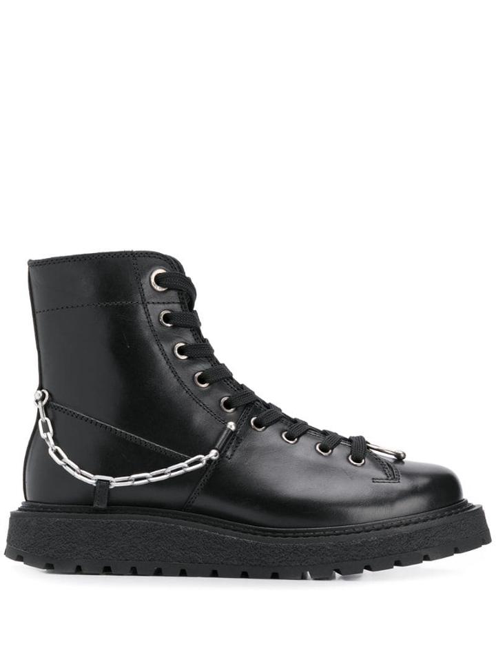 Neil Barrett Chain Boots - Black