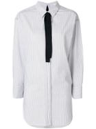 Dorothee Schumacher Striped Longline Cravat Shirt - White
