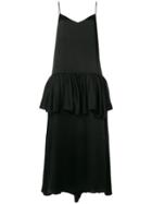 Stella Mccartney Long Peplum Dress - Black
