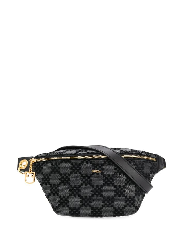 Furla Logo Belt Bag - Black